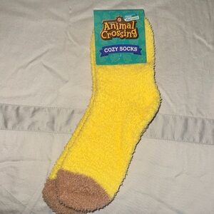 Animal Crossing Yellow and Brown Cozy Socks